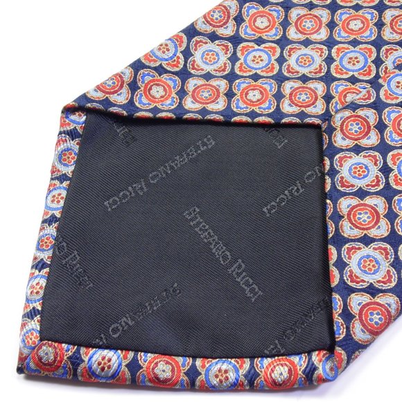 Stefano Ricci Multicolor Geometric 100% Silk Tie - Picture 9 of 11